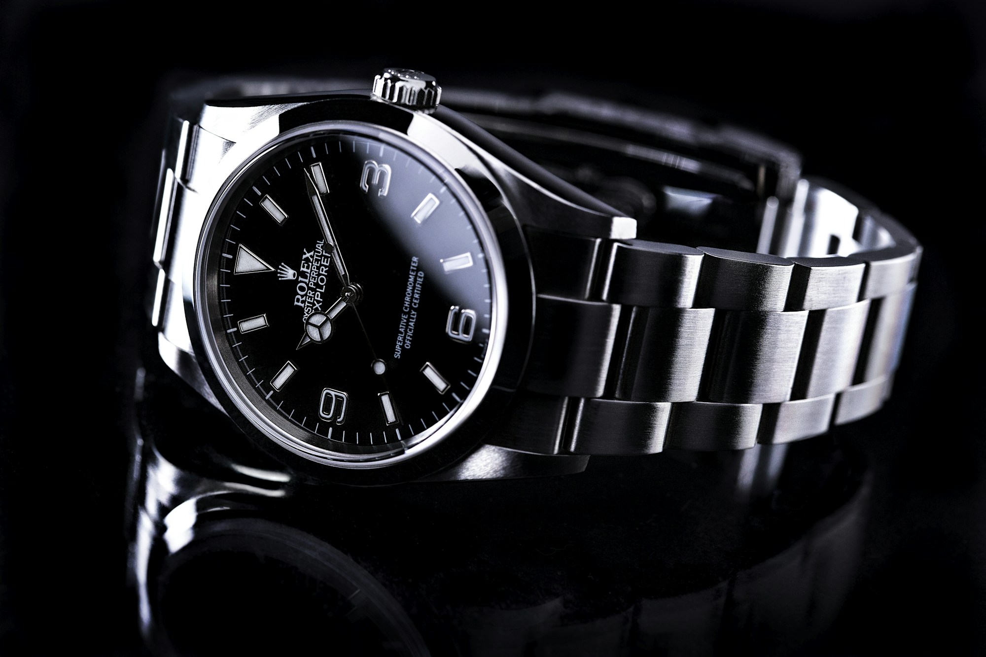 Close-up of a wristwatch